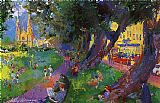 Washington Paintings - Washington Square Park by Leroy Neiman
